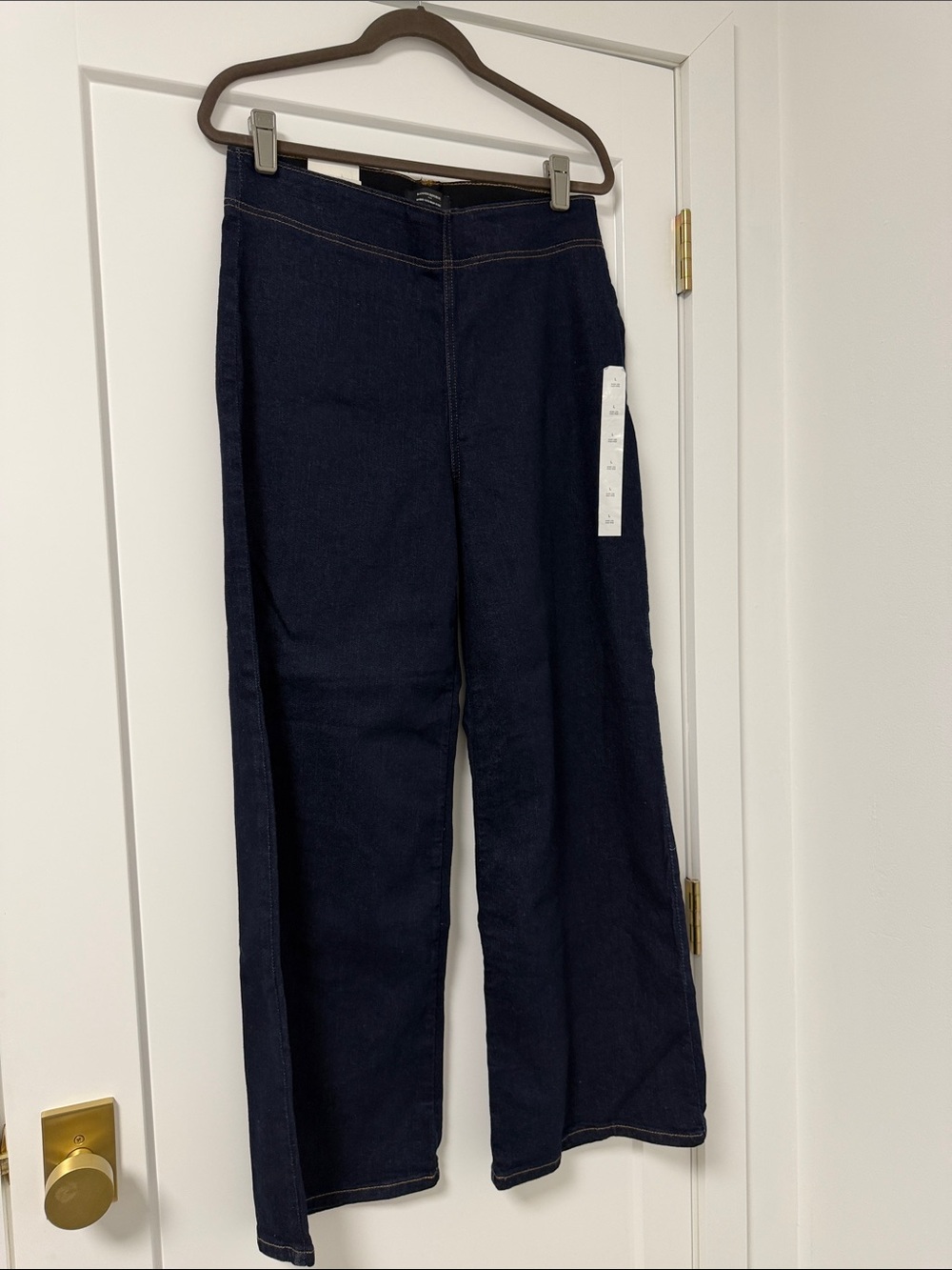 Banana Republic Women’s Wide-Leg blue Jeans high rise with stretch wide leg